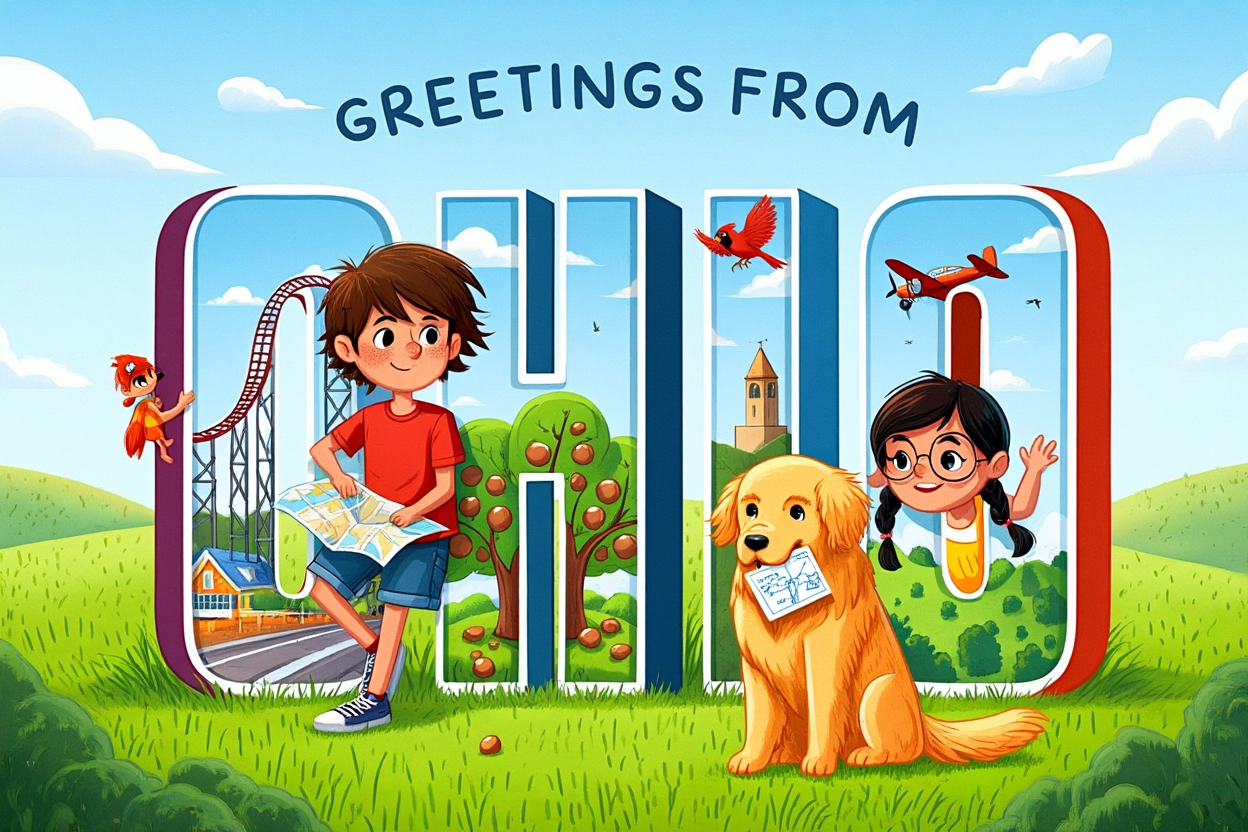 Greetings from Ohio Postcard